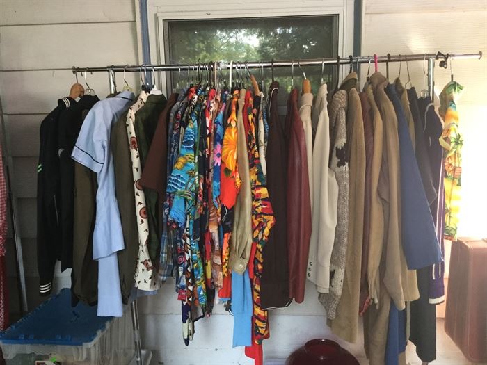 Men’s vintage shirts, sweaters,coats, Hawaiian shirts,fun 70s shirts 