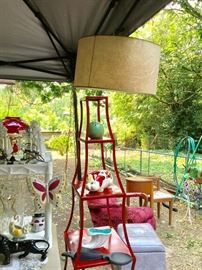 Metal shelf unit retro