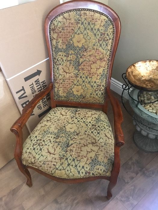 Victorian Walnut Armchair (There are 2 matching -Will Sell Seperately) 
