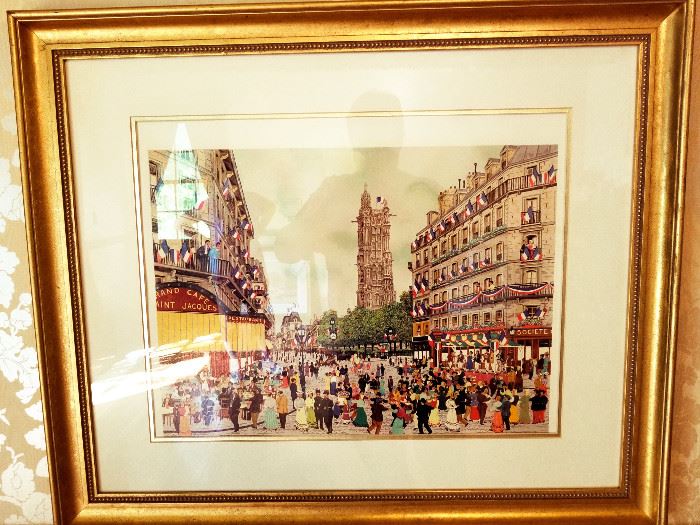 One of many Michel Delacroix signed lithographs 