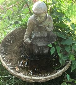 St. Francis bird bath
