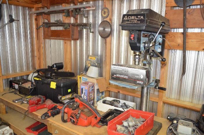 Delta drill press; power tools