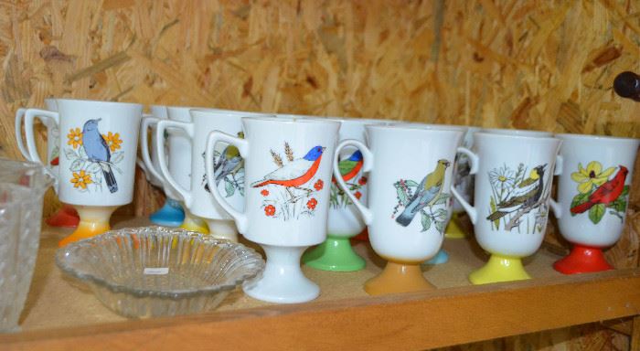 60s era Fred Roberts bird mugs