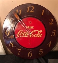 Vintage Coca Cola electric clock