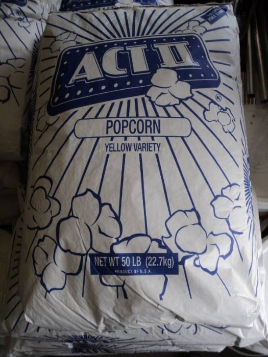 1 50 lbs. bag ACT II yellow variety popcorn