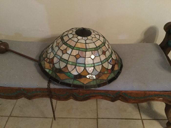 hanging leaded glass fixture 