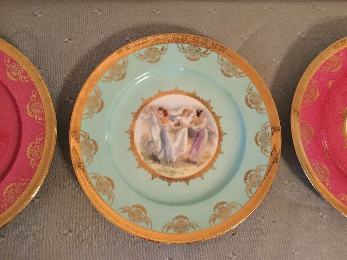 Set of Royal Vienna Plates excellent condition 