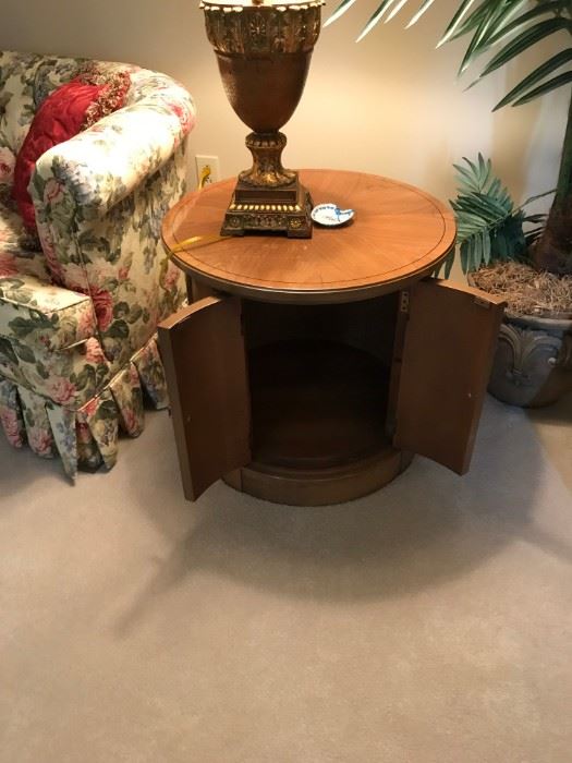 #7	Round End Table w/Door  24Rx22	 $75.00 

