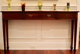 Inlaid Single Drawer Sofa Table