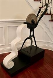 Shirley Klinghoffer "Recycle-Grinder" Marble Sculpture