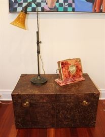 Leather Storage Trunk