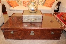 Leather Storage Trunk