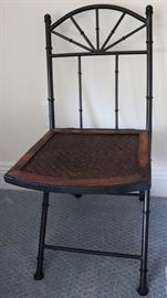 Iron folding chair
