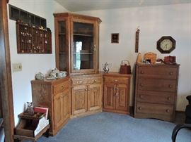 Amish made corner cabinet