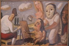 Original Oil on Canvas by Boris Zherdin (Russian/American, 20th C)