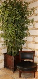 Heavy Wood Planter, Boudoir Chair