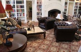 Inset Marble Top Coffee Table