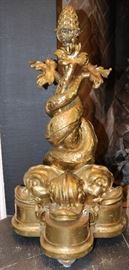 Huge Bronze Dolphin Chenet's