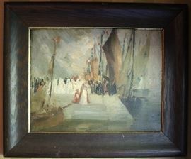 Original Oil on Board, August D. Turner