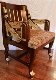 Magnificent Egyption Revival Dining Chairs (Set of 10)
