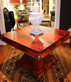 Mahogany Empire Center Table