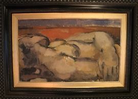 Original Oil on Canvas, Harry Koursoros (American 1928-1986)