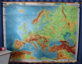 Vintage School Wall Maps