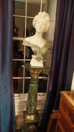 marble  bust of woman $1,500