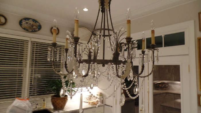 one of many chandeliers, $3,500
