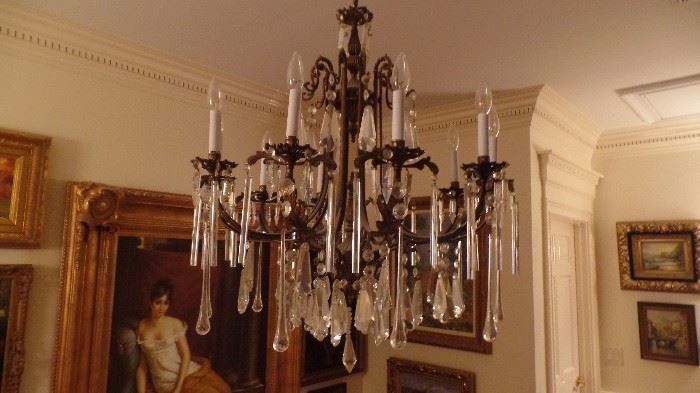  many chandeliers