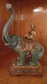 pair bronze elephants  $500 pair