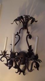 pair wall sconce $400 pair