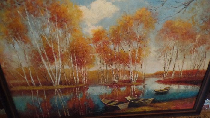 original oil Russian Artist  50 x 36   ...$1,600