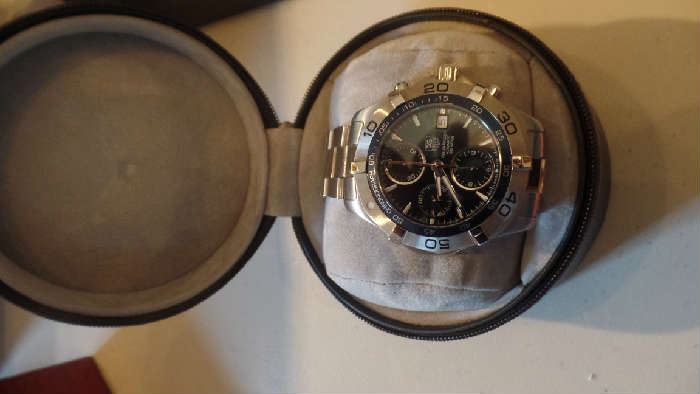 Never Worn TAG Heuer Auaracer Calibre 5 CAF2112, Retail $1,895, Priced to Sell $895 Today  $400