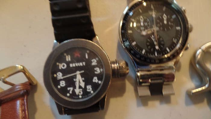 Gruen Soviet Watch with stretch wrist band $175.00