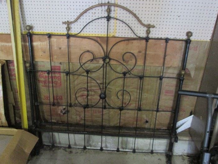 Antique Brass & Iron Bed Frame