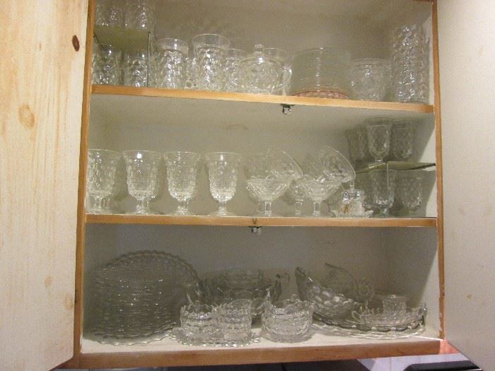 Large Collection of Fostoria Glassware Vintage