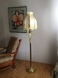 Elegant floor lamp, artwork