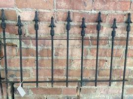 2 pcs. of this wrought iron small fencing $75 for pair. 30"w X 24.25"h