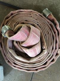 Old canvas fire hose.  $25