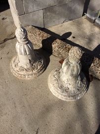 Pair of lightweight decorative architectural pieces from Chicago. Great details and in good condition.  $85 for pair