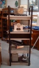 Council Furniture 2016 pass through case, lacquerd wood, glass and metal with a drawer