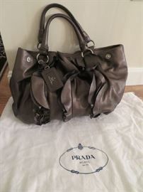 Prada ruffled handbag