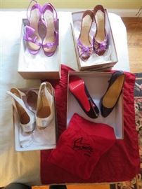Louboutin shoes size range 38-39