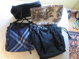 Burberry nylon totes