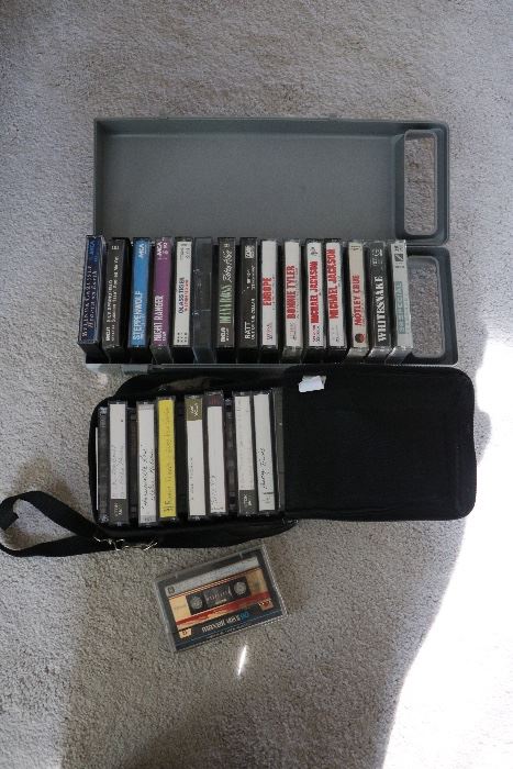 variety of cassette tapes