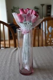 Pink tinted vase