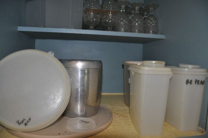 Tupperware and West Bend canister set