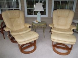 Palliser Danish modern mid century style chairs recliners