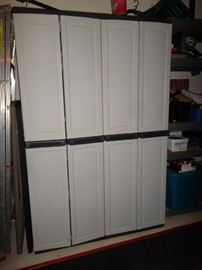 resin bifold storage cabinet